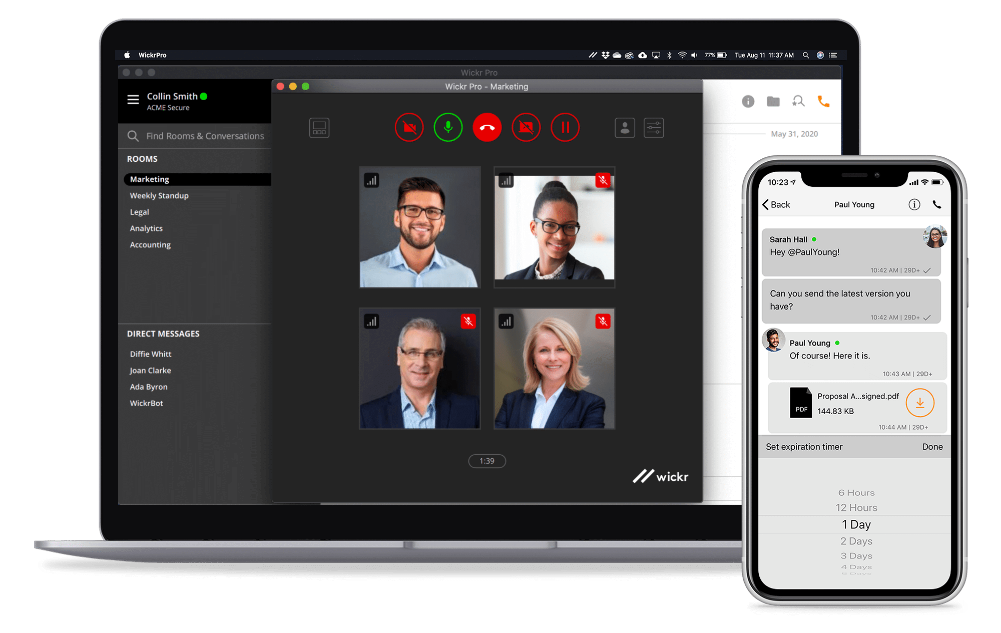 most secure chat app