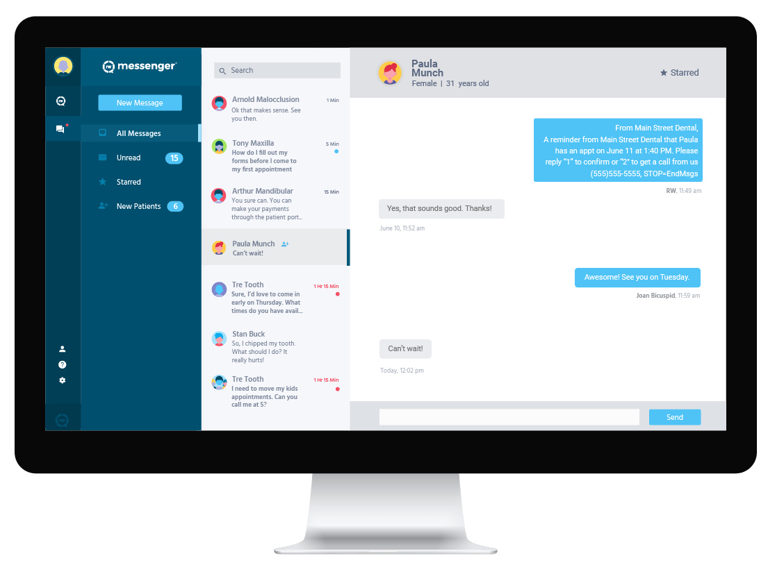 HIPAA compliant messaging