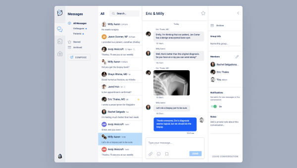 HIPAA compliant messaging
